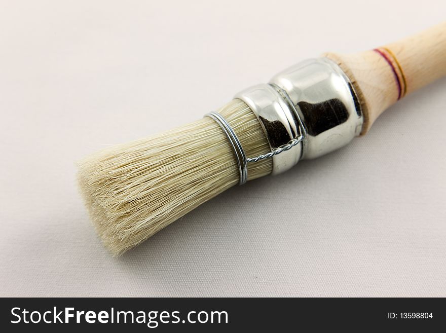 Round paint brush - macro image - painter tool