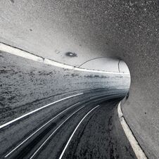 Abstract Road Tunnel Royalty Free Stock Photography