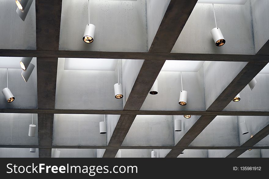 Ceiling, Architecture, Structure, Daylighting