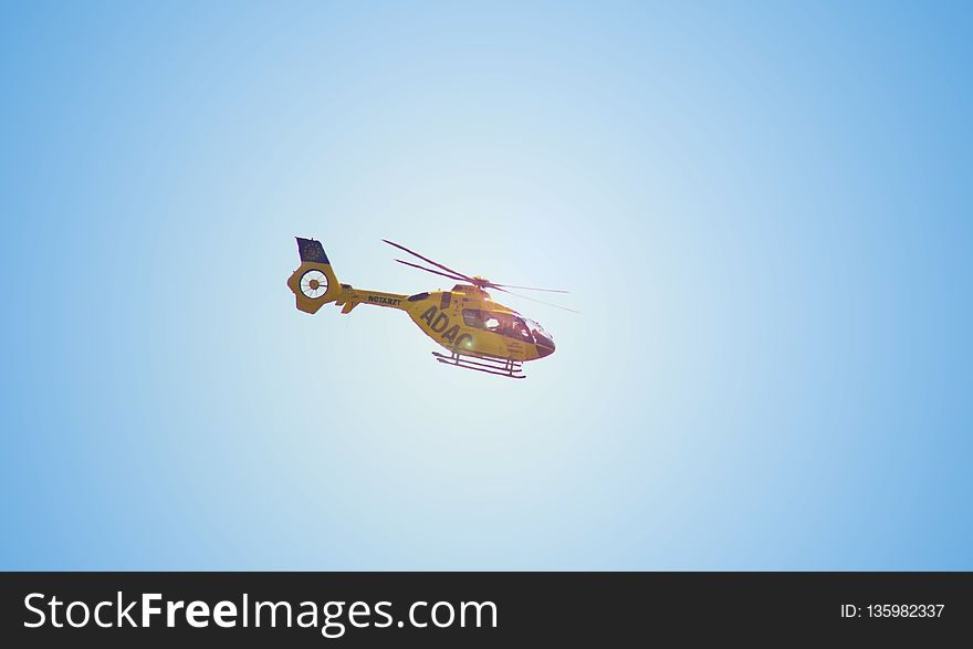 Helicopter, Rotorcraft, Sky, Helicopter Rotor