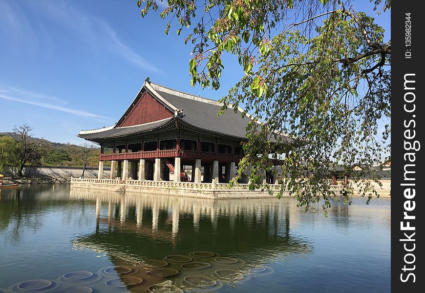 Chinese Architecture, Japanese Architecture, Reflection, Historic Site