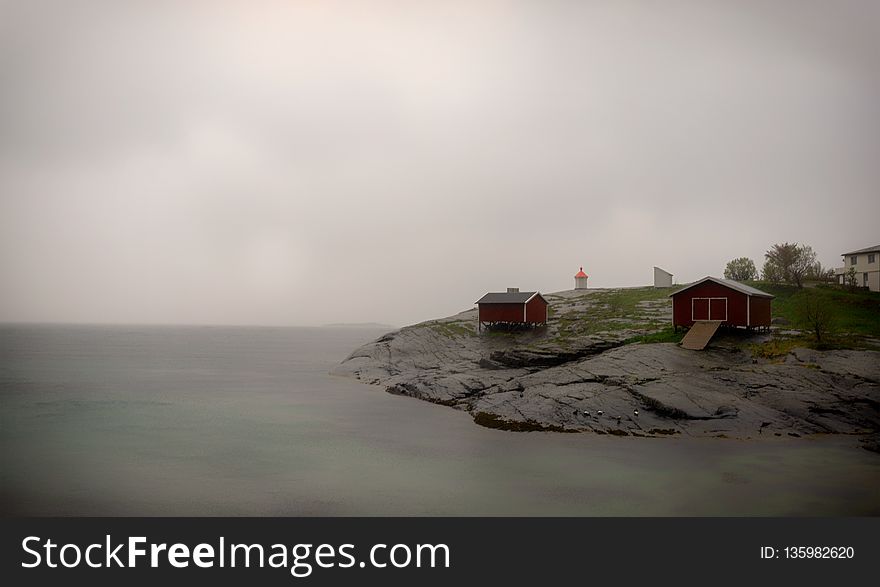 Fog, Sky, Water, Sea