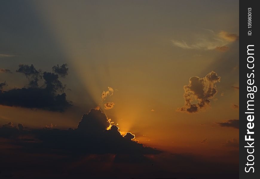 Sky, Cloud, Atmosphere, Afterglow