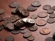 Old Spanish Coins Stock Photos Old Spanish Coins Stock Photos
