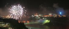 Canada Niagara Falls At Night Royalty Free Stock Image