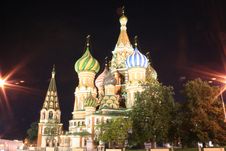 St.Basil Cathedral At Night 1 Royalty Free Stock Images St.Basil Cathedral At Night 1 Royalty Free Stock Images