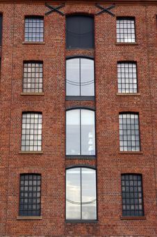 Windows In A Dockside Warehouse 02 Stock Images