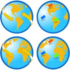 Globe World Map Stock Photos Globe World Map Stock Photos