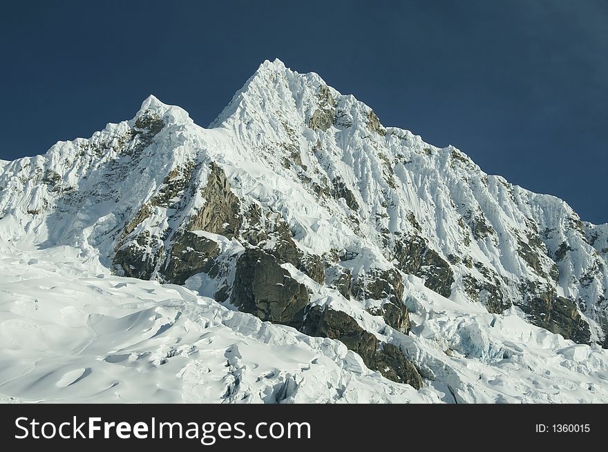 Beautiful mountain Alpamayo in the Cordilleras. Beautiful mountain Alpamayo in the Cordilleras