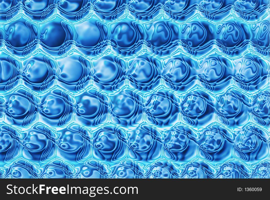 Water texture with the blue balls