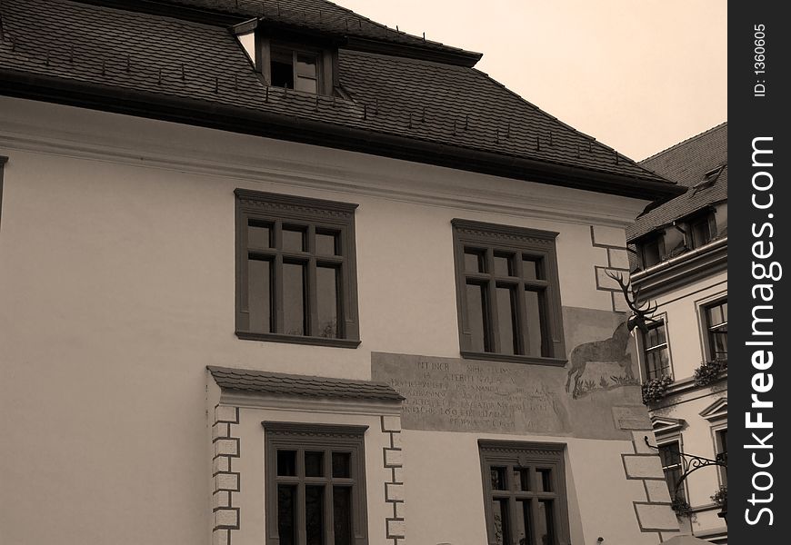 Casa cu cerb view from Sighisoara citadel