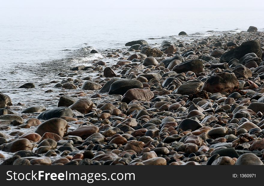 Stones in denmark in the north coast of the seeland island. Stones in denmark in the north coast of the seeland island