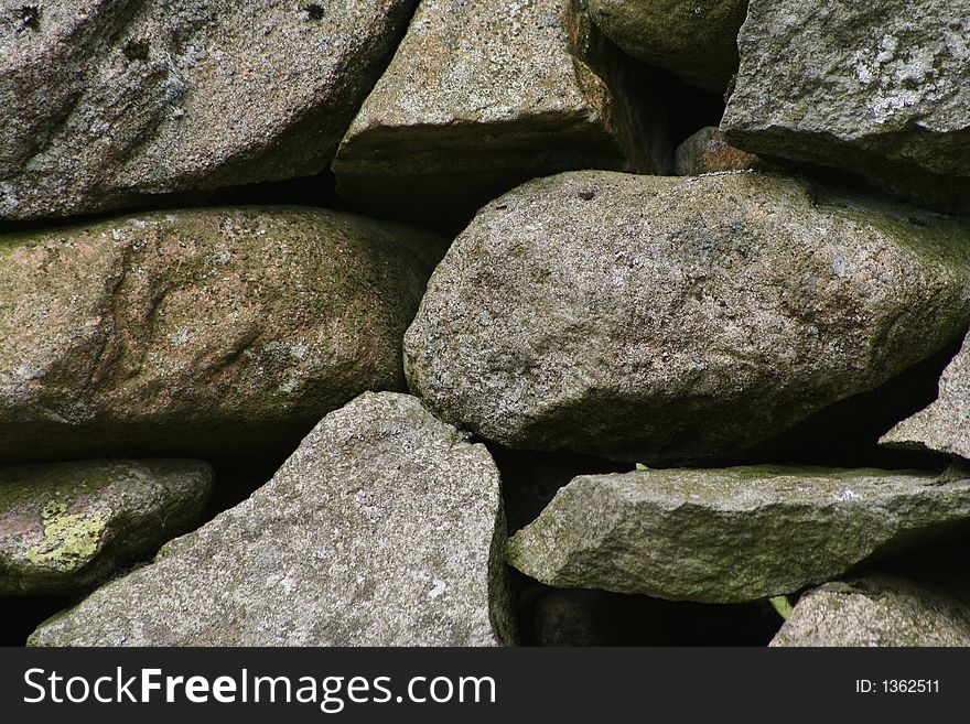 Dry stone wall detail shot, texture or background. Dry stone wall detail shot, texture or background