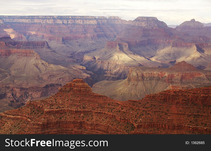 Clear view of the Grand Canyon