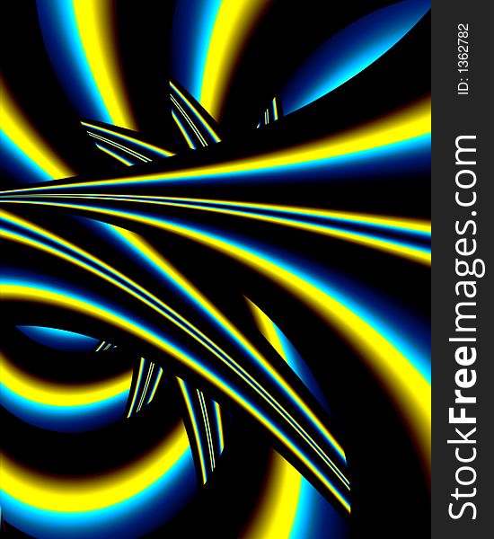 Abstract fractal images representing several opposing points. Abstract fractal images representing several opposing points