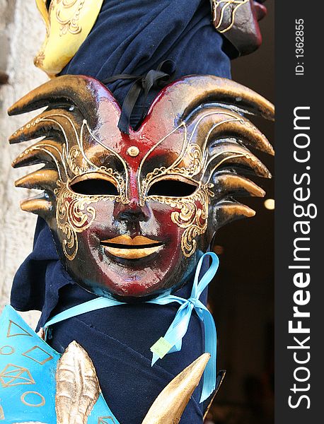 Traditional venetian masks for carnival. Traditional venetian masks for carnival