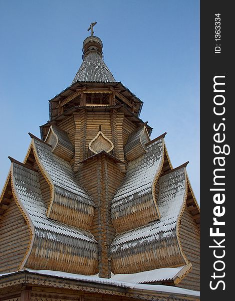 Wooden church in izmailovo Moscow