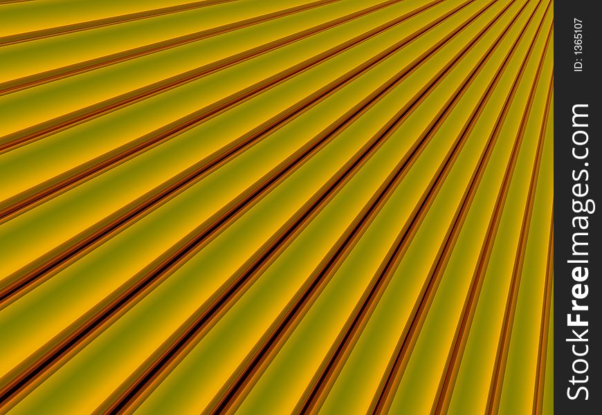 Background of Golden Rods in perspective design