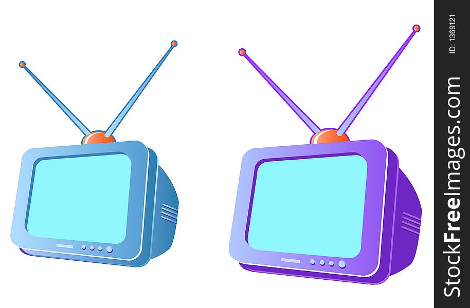 Modern CRT television set