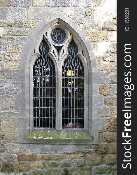 Arched Window at Cayton Church, North Yorkshire