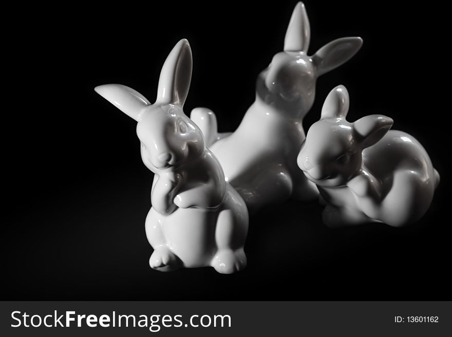 Easter Porcelain Bunnies