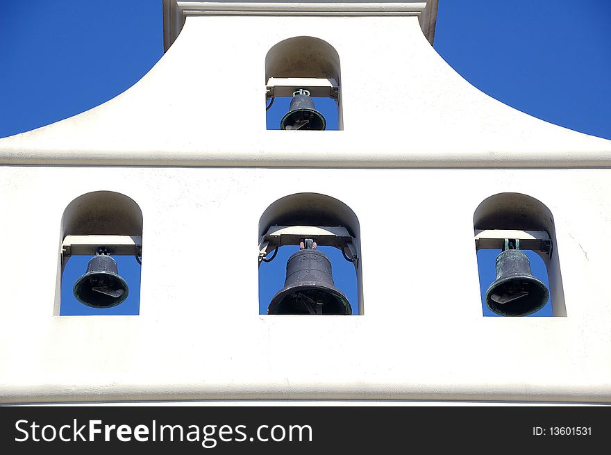 Bell tower (carillon) of Basilica of St Augustine in Florida. Bell tower (carillon) of Basilica of St Augustine in Florida.