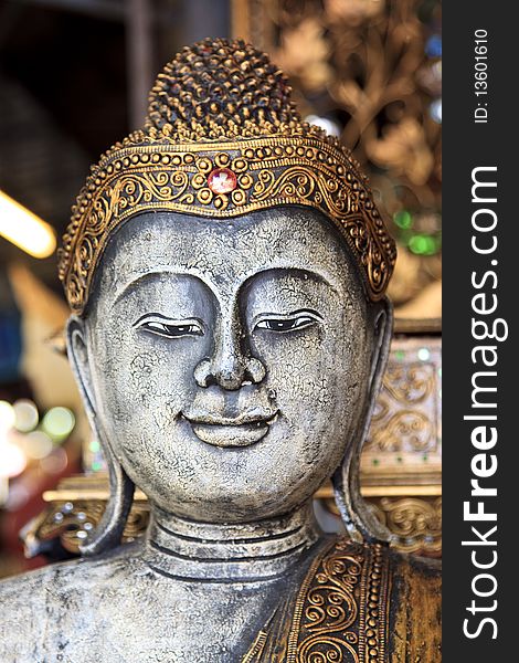 Decorative antique look buddha face from Thailand