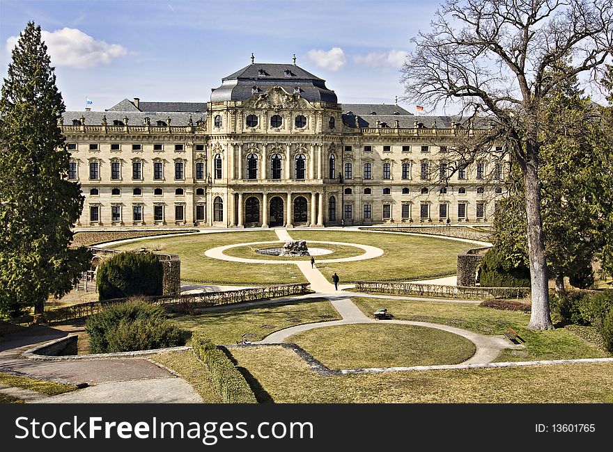 Residence in Wuerzburg, Bavaria, Germany. Residence in Wuerzburg, Bavaria, Germany