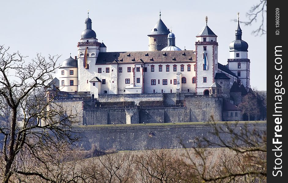 Marienfestung (fortress) in Wuerzburg, Bavaria, Germany. Marienfestung (fortress) in Wuerzburg, Bavaria, Germany