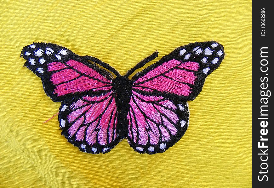 Marked in handmade cotton fabrics for clothing of various colors,animals moth. Marked in handmade cotton fabrics for clothing of various colors,animals moth