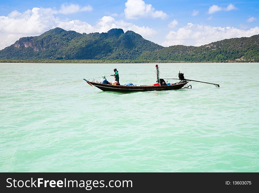 Men Fishing. Angthong National Park. Thailand. Men Fishing. Angthong National Park. Thailand