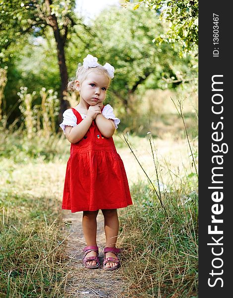 An image of a little girl outdoors