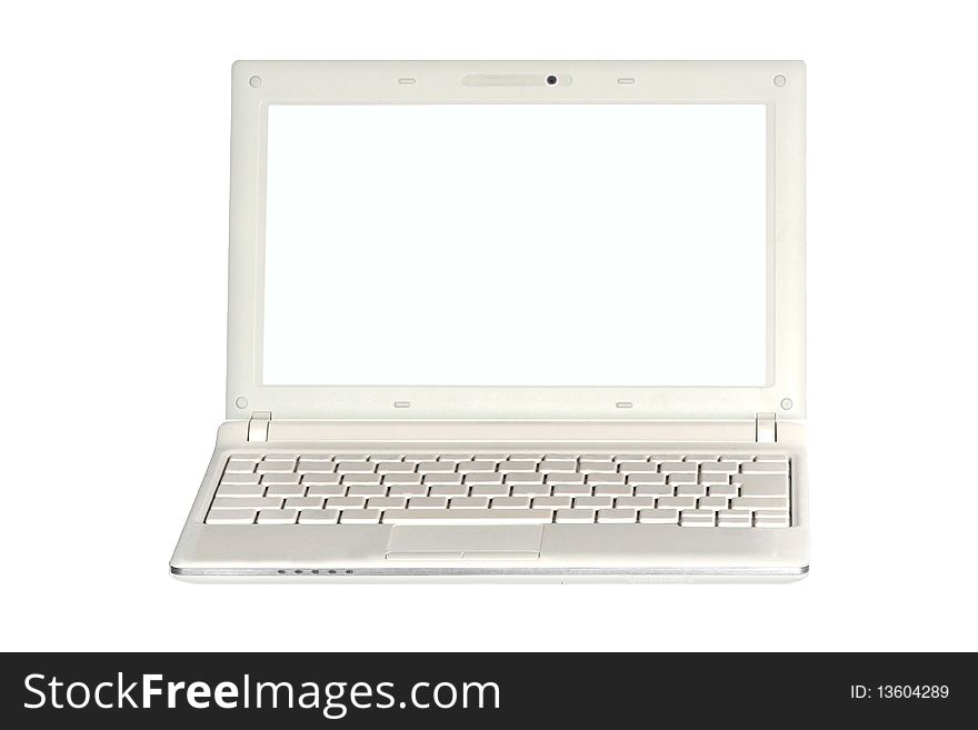 A netbook isolated on a background