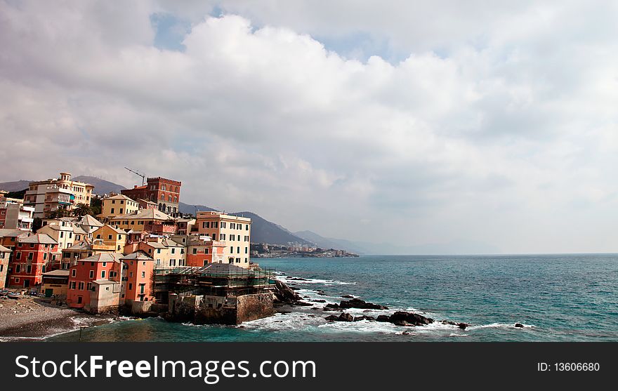 Boccadasse is one of the most scenic locations in Genoa, where it remained unchanged atmosphere of the ancient village of the past
