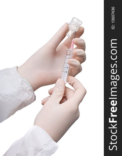 Syringe In Hands