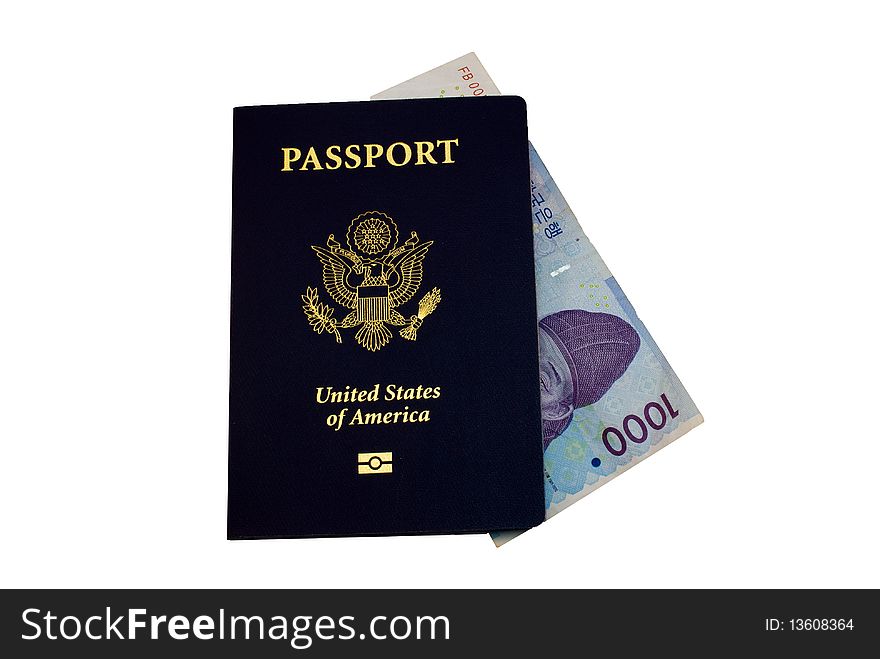 US Passports with Korean Money. US Passports with Korean Money