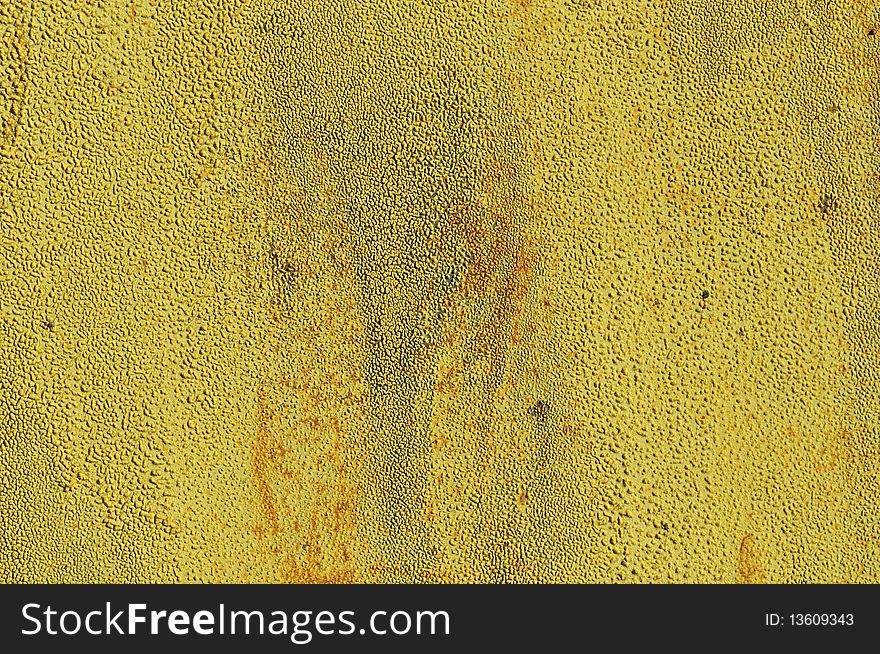 Rusted Khaki Colored Metal Background