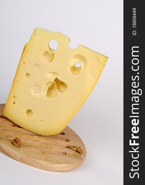 Cheese Portioned And Studio Isolated