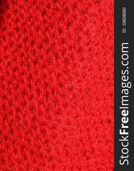 A red texture of wool