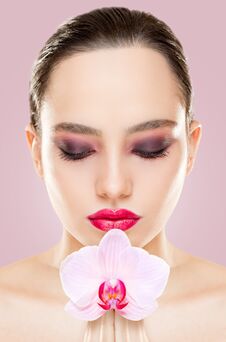 Brunette Makeup Beauty Royalty Free Stock Photo Brunette Makeup Beauty Royalty Free Stock Photo