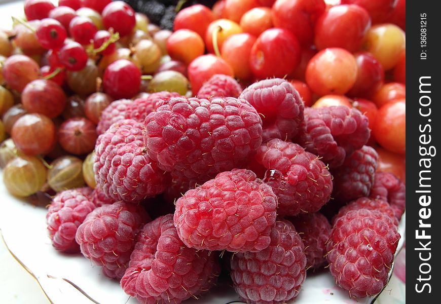 Natural Foods, Fruit, Berry, Raspberry