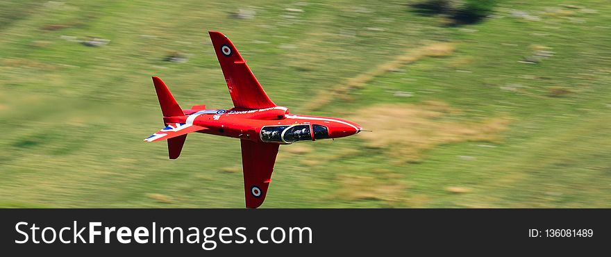 Red, Aircraft, Airplane, Monoplane