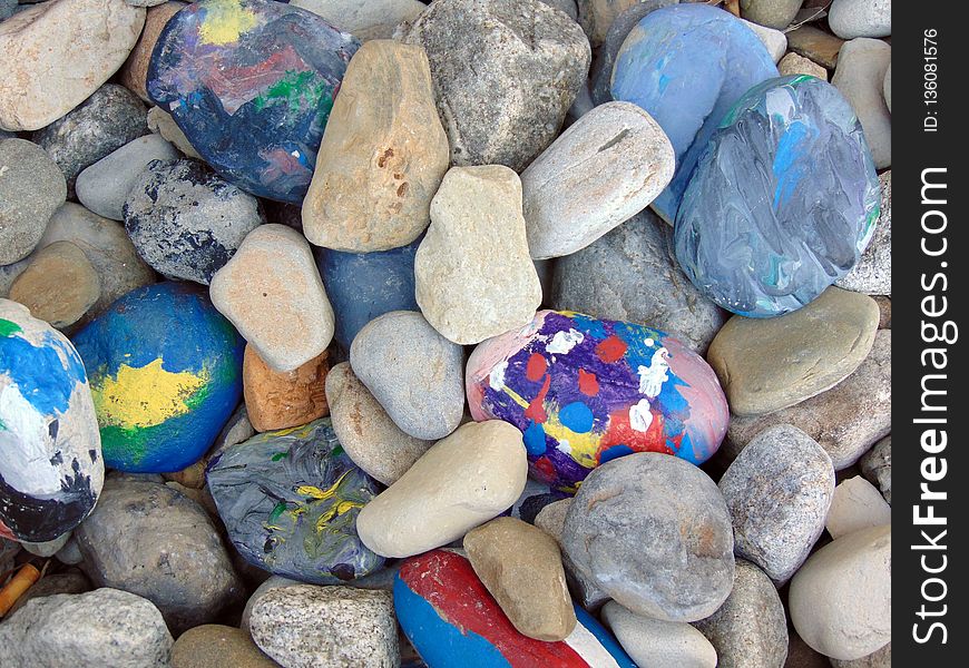 Rock, Pebble, Material, Plastic