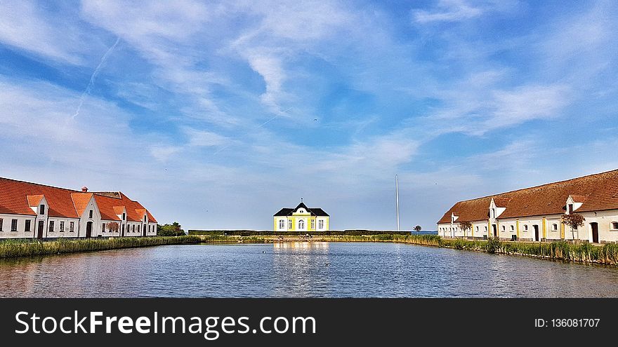 Waterway, Sky, Residential Area, Reflection