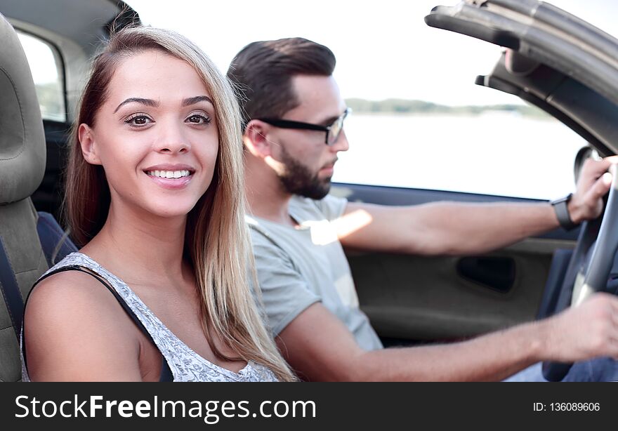 Close up.newlyweds on their way to honeymoon. the concept of lifestyle