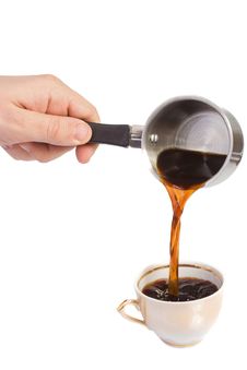 Hand Holding Coffee Pot Royalty Free Stock Photos Hand Holding Coffee Pot Royalty Free Stock Photos