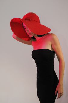 Stylish Lady Wearing Hat Stock Images Stylish Lady Wearing Hat Stock Images