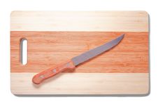 Knife Over Cutting Board Royalty Free Stock Image Knife Over Cutting Board Royalty Free Stock Image