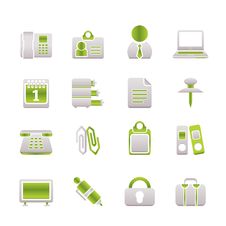 Business And Office Icons Royalty Free Stock Image Business And Office Icons Royalty Free Stock Image