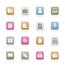 Business And Office Icons Stock Photo Business And Office Icons Stock Photo